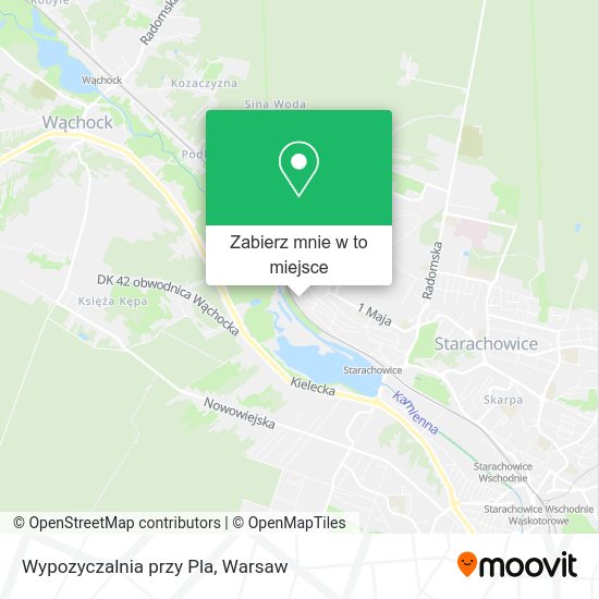 Mapa Wypozyczalnia przy Pla