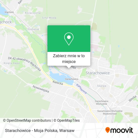 Mapa Starachowice - Moja Polska