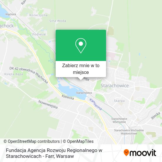 Mapa Fundacja Agencja Rozwoju Regionalnego w Starachowicach - Farr