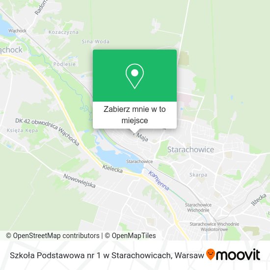 Mapa Szkoła Podstawowa nr 1 w Starachowicach