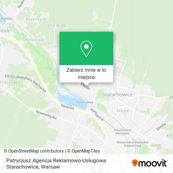 Mapa Patrycjusz Agencja Reklamowo-Usługowa Starachowice