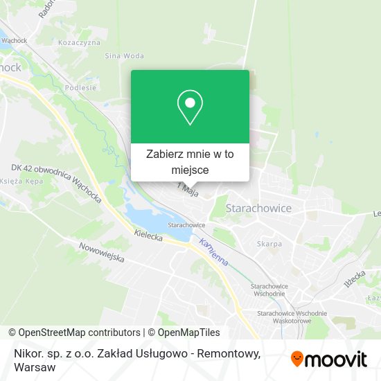 Mapa Nikor. sp. z o.o. Zakład Usługowo - Remontowy