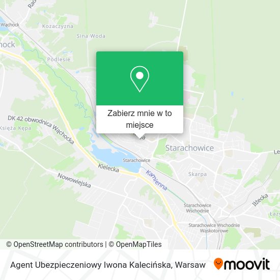 Mapa Agent Ubezpieczeniowy Iwona Kalecińska