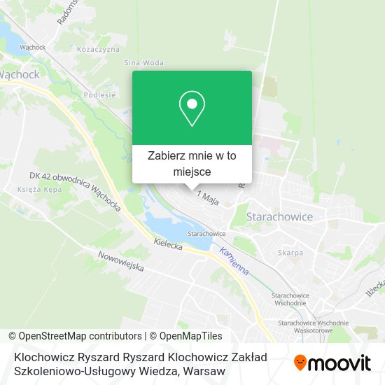 Mapa Klochowicz Ryszard Ryszard Klochowicz Zakład Szkoleniowo-Usługowy Wiedza