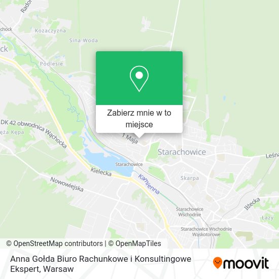 Mapa Anna Gołda Biuro Rachunkowe i Konsultingowe Ekspert