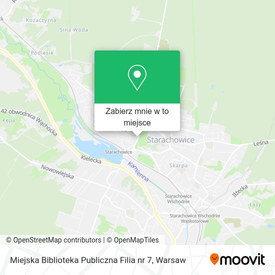 Mapa Miejska Biblioteka Publiczna Filia nr 7