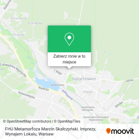 Mapa FHU Metamorfoza Marcin Skałczyński. Imprezy, Wynajem Lokalu