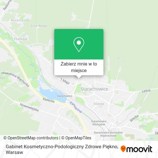 Mapa Gabinet Kosmetyczno-Podologiczny Zdrowe Piękno