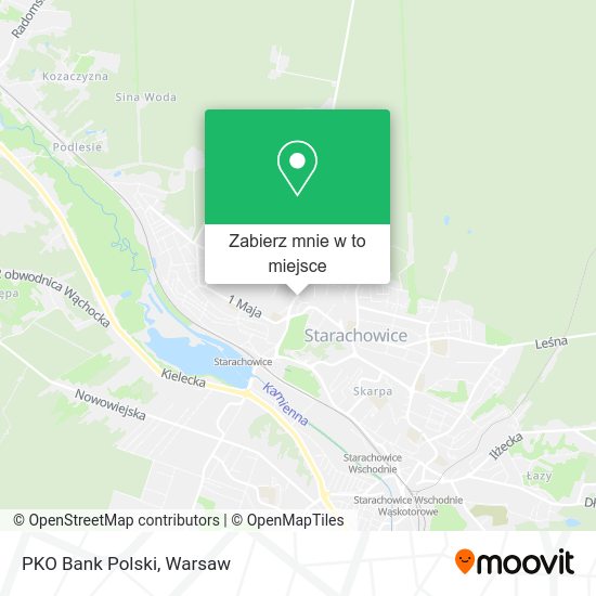 Mapa PKO Bank Polski