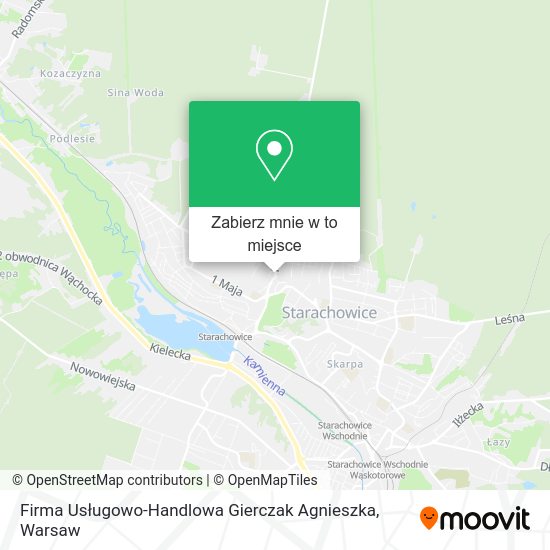 Mapa Firma Usługowo-Handlowa Gierczak Agnieszka