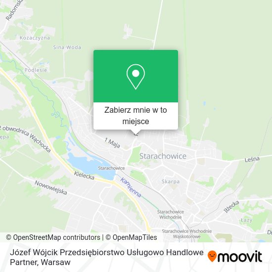 Mapa Józef Wójcik Przedsiębiorstwo Usługowo Handlowe Partner