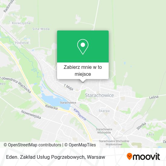 Mapa Eden. Zakład Usług Pogrzebowych