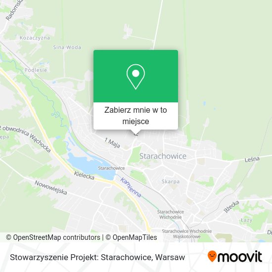 Mapa Stowarzyszenie Projekt: Starachowice