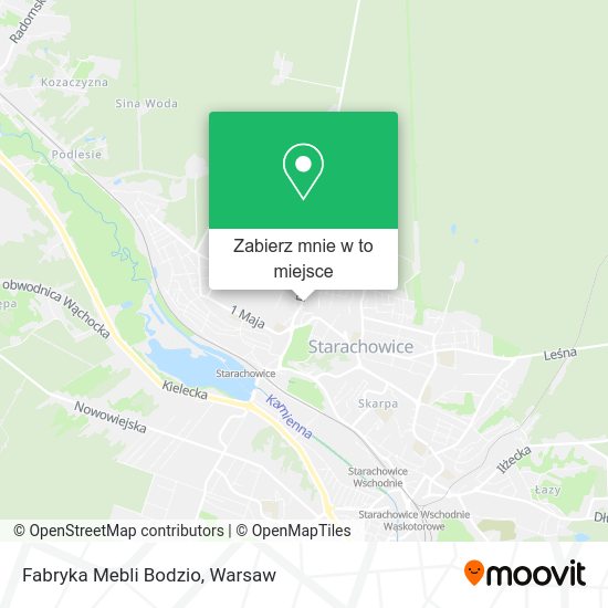 Mapa Fabryka Mebli Bodzio