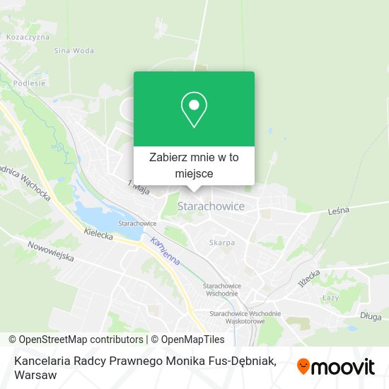 Mapa Kancelaria Radcy Prawnego Monika Fus-Dębniak