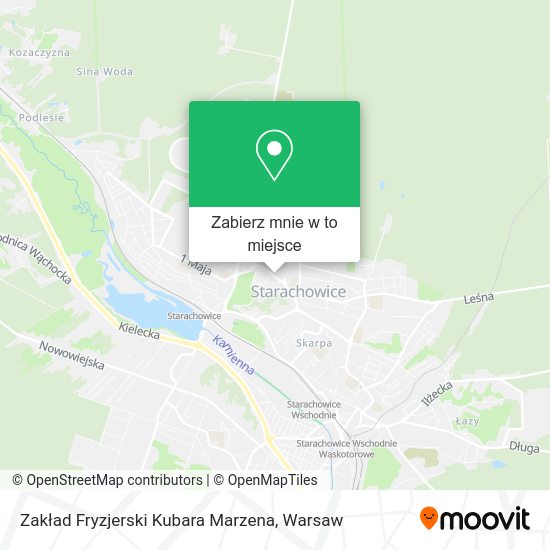 Mapa Zakład Fryzjerski Kubara Marzena