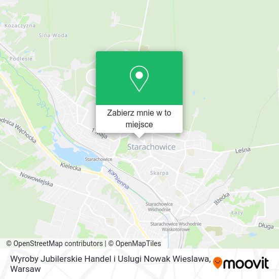 Mapa Wyroby Jubilerskie Handel i Uslugi Nowak Wieslawa