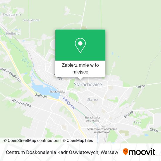 Mapa Centrum Doskonalenia Kadr Oświatowych