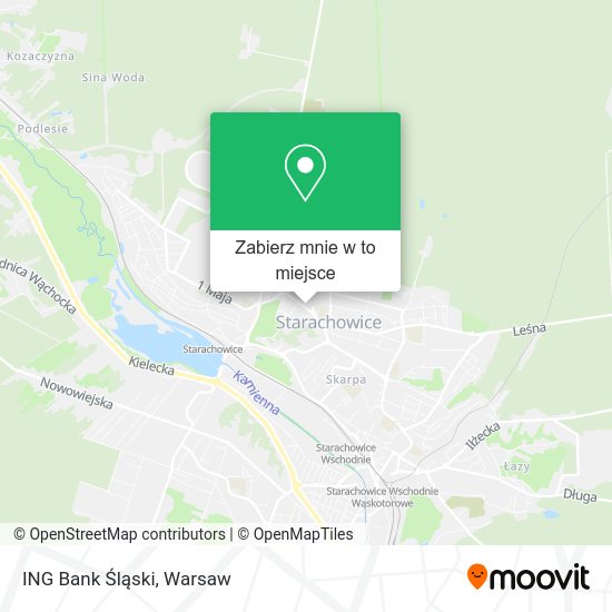 Mapa ING Bank Śląski