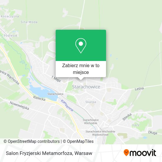 Mapa Salon Fryzjerski Metamorfoza