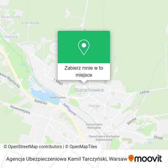 Mapa Agencja Ubezpieczeniowa Kamil Tarczyński