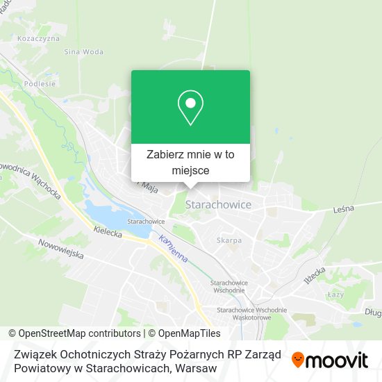 Mapa Związek Ochotniczych Straży Pożarnych RP Zarząd Powiatowy w Starachowicach