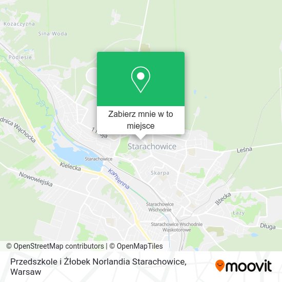 Mapa Przedszkole i Żłobek Norlandia Starachowice