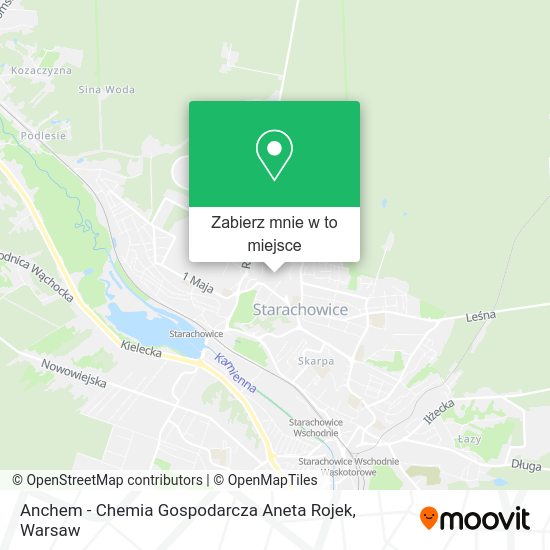 Mapa Anchem - Chemia Gospodarcza Aneta Rojek