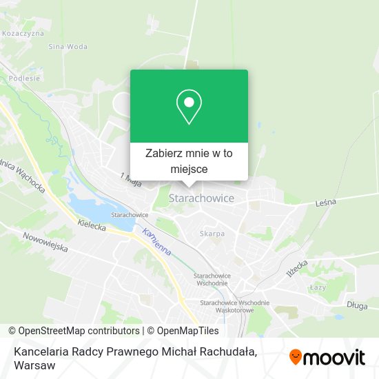 Mapa Kancelaria Radcy Prawnego Michał Rachudała