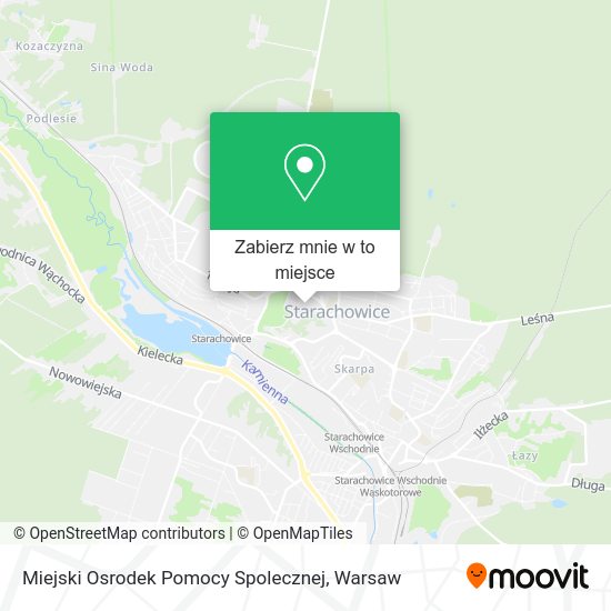 Mapa Miejski Osrodek Pomocy Spolecznej