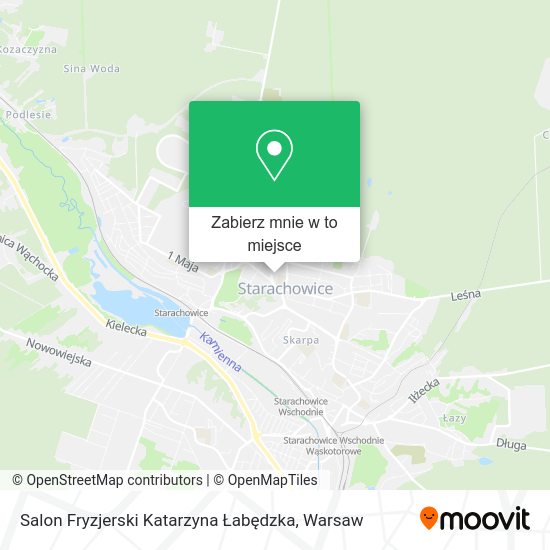 Mapa Salon Fryzjerski Katarzyna Łabędzka