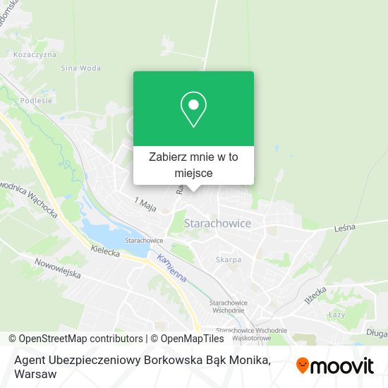 Mapa Agent Ubezpieczeniowy Borkowska Bąk Monika