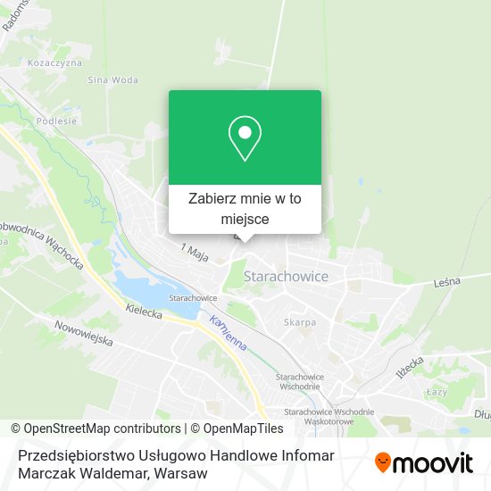 Mapa Przedsiębiorstwo Usługowo Handlowe Infomar Marczak Waldemar