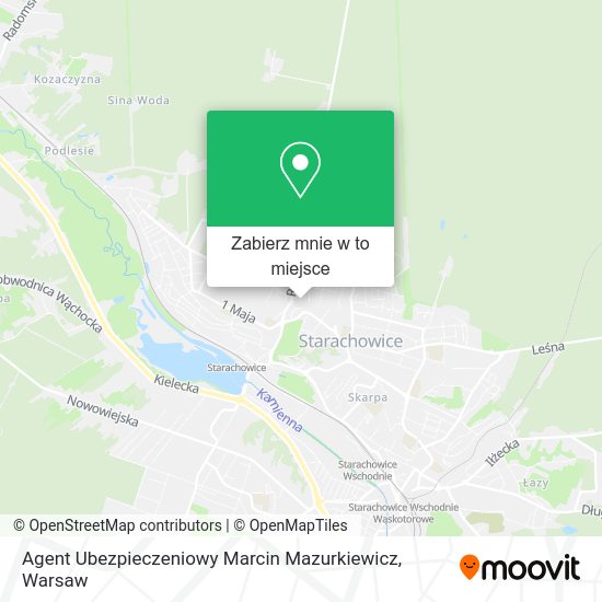 Mapa Agent Ubezpieczeniowy Marcin Mazurkiewicz