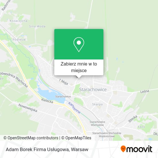 Mapa Adam Borek Firma Usługowa