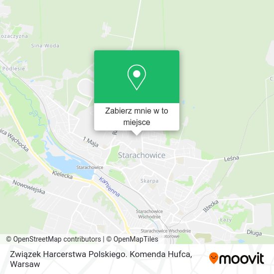 Mapa Związek Harcerstwa Polskiego. Komenda Hufca