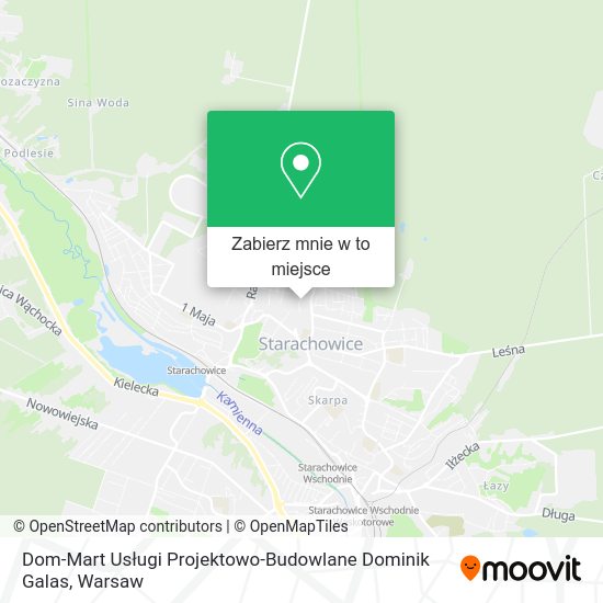 Mapa Dom-Mart Usługi Projektowo-Budowlane Dominik Galas