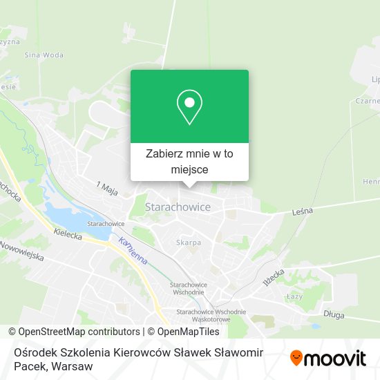 Mapa Ośrodek Szkolenia Kierowców Sławek Sławomir Pacek