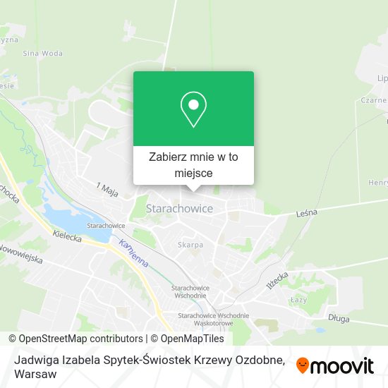 Mapa Jadwiga Izabela Spytek-Świostek Krzewy Ozdobne