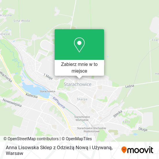 Mapa Anna Lisowska Sklep z Odzieżą Nową i Używaną