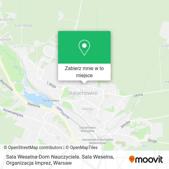 Mapa Sala Weselna-Dom Nauczyciela. Sala Weselna, Organizacja Imprez