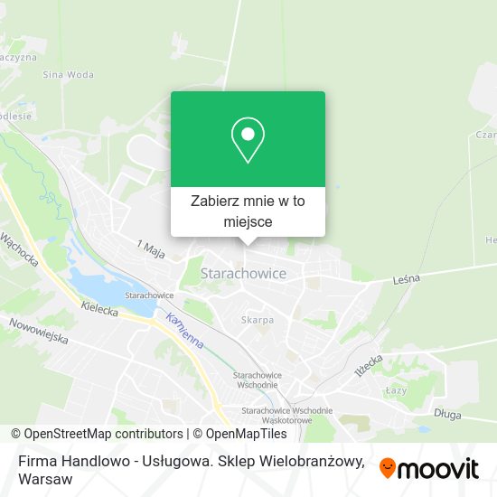 Mapa Firma Handlowo - Usługowa. Sklep Wielobranżowy