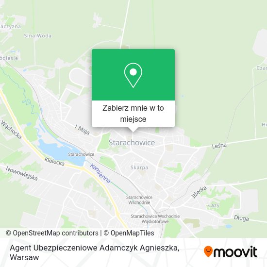 Mapa Agent Ubezpieczeniowe Adamczyk Agnieszka