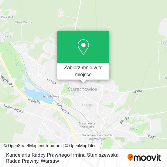 Mapa Kancelaria Radcy Prawnego Irmina Staniszewska Radca Prawny