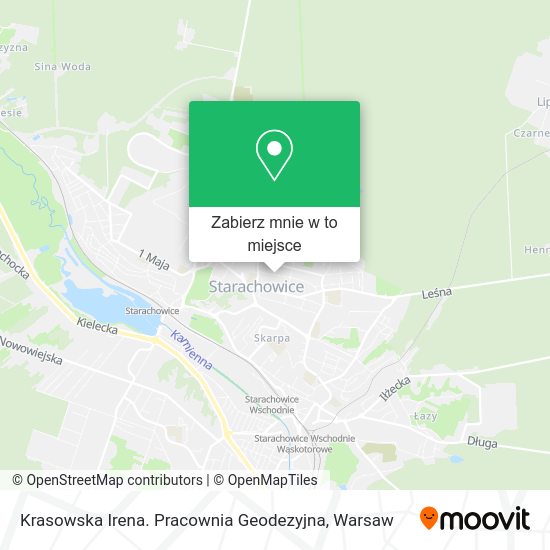 Mapa Krasowska Irena. Pracownia Geodezyjna