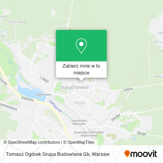 Mapa Tomasz Ogórek Grupa Budowlana Gb