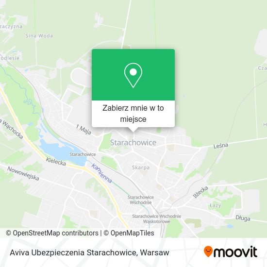 Mapa Aviva Ubezpieczenia Starachowice