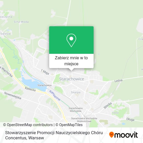 Mapa Stowarzyszenie Promocji Nauczycielskiego Chóru Concentus