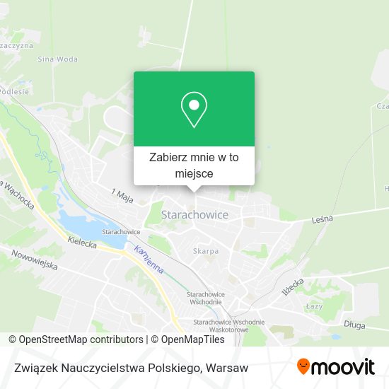 Mapa Związek Nauczycielstwa Polskiego