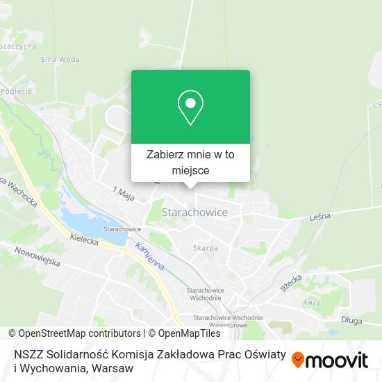 Mapa NSZZ Solidarność Komisja Zakładowa Prac Oświaty i Wychowania